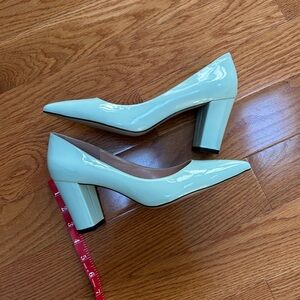 Chic Pastel Blue Women's Block Heels